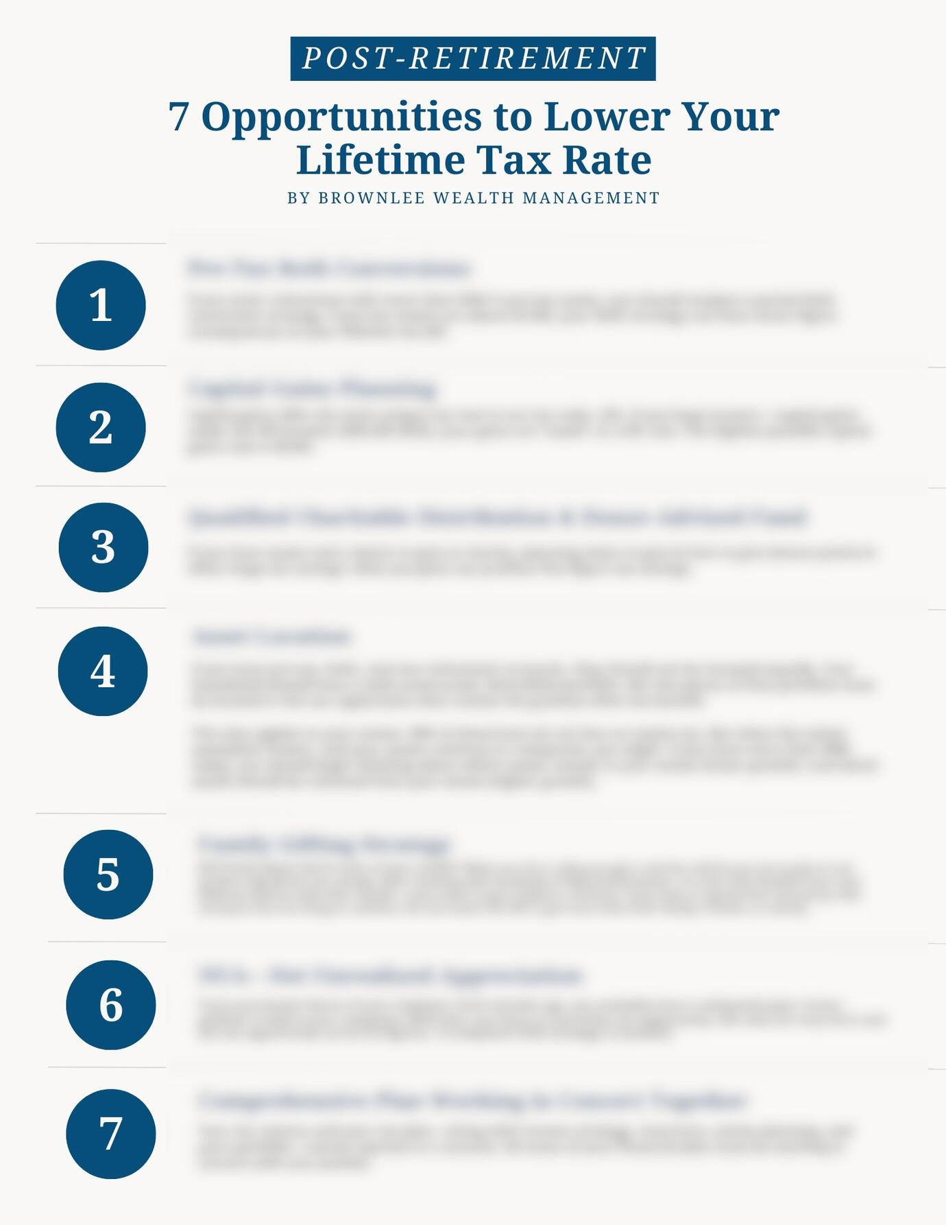 7 opportunities to lower your lifetime tax rate guide